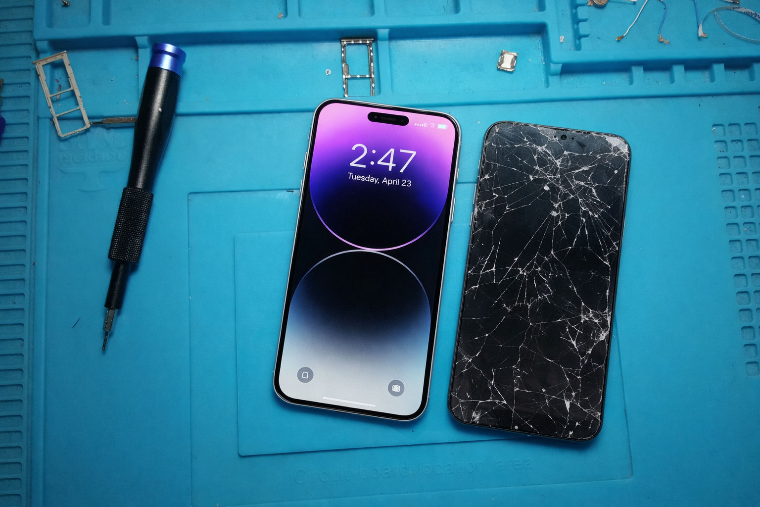 iPhone 13 cracked screen repair Stockbridge GA